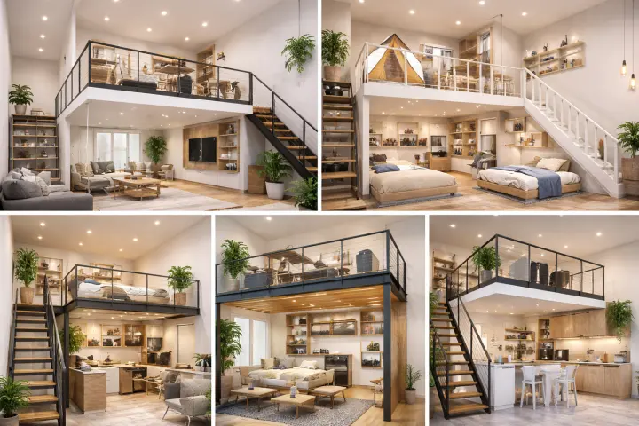 Mezannine Ruang Rumah Estetik di Bintaro
